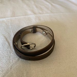 Origami Owl brown wrap bracelet